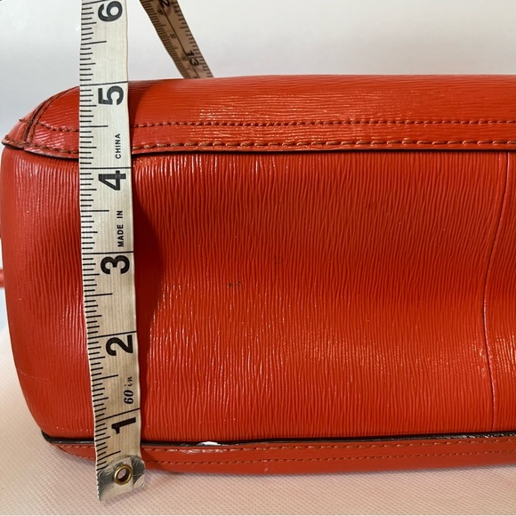 Coach Blair Poppy Texture Orange Tote Bag 25042 - Picture 13 of 13